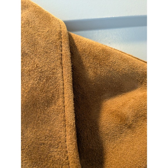 NWOT Banana Republic BR K LOVE 18 Mens Camel Brown Goat Suede Trucker Jacket M - Picture 6 of 16